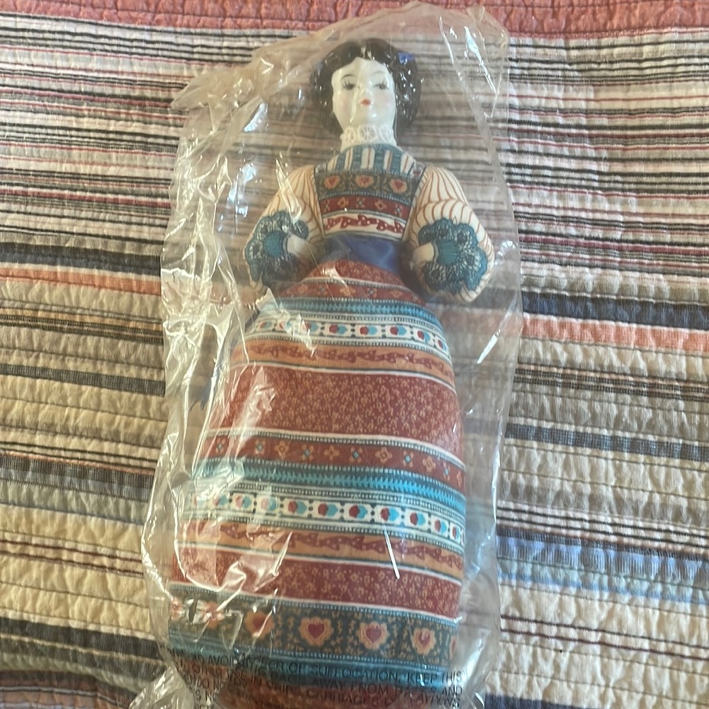 American Heirloom circa 1980 porcelain head doll